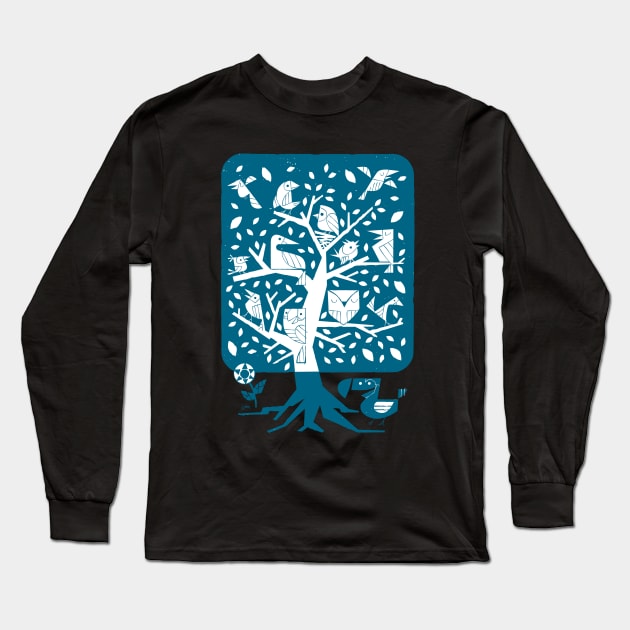 BIRDS Long Sleeve T-Shirt by Henrique San